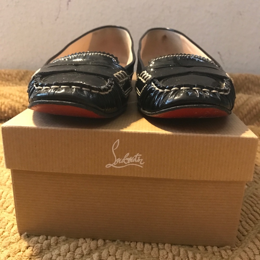 Christian Louboutin patent penny loafers